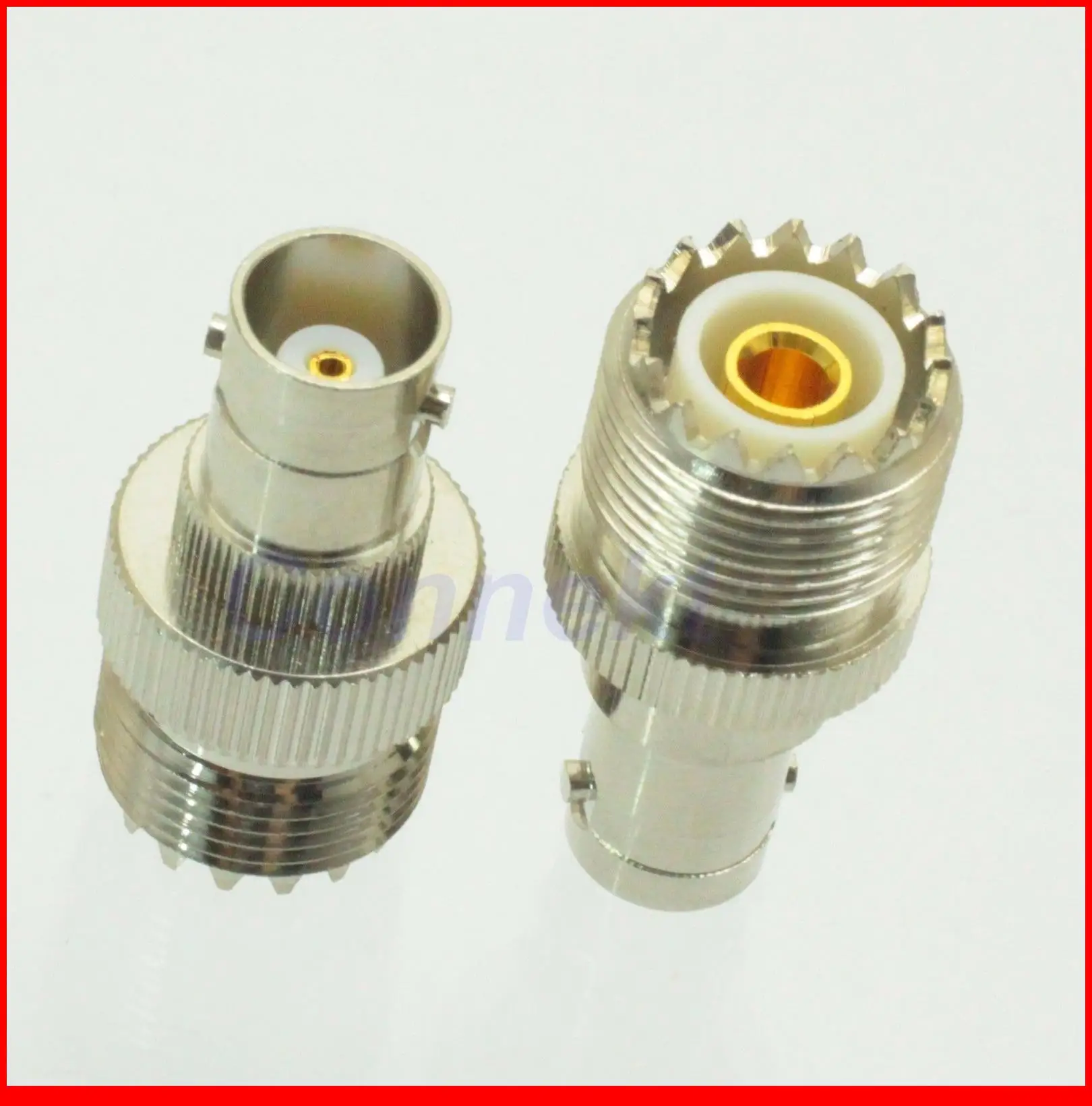 

10pcs/lot UHF female SO239 SO-239 jack to BNC female jack RF coaxial adapter connector