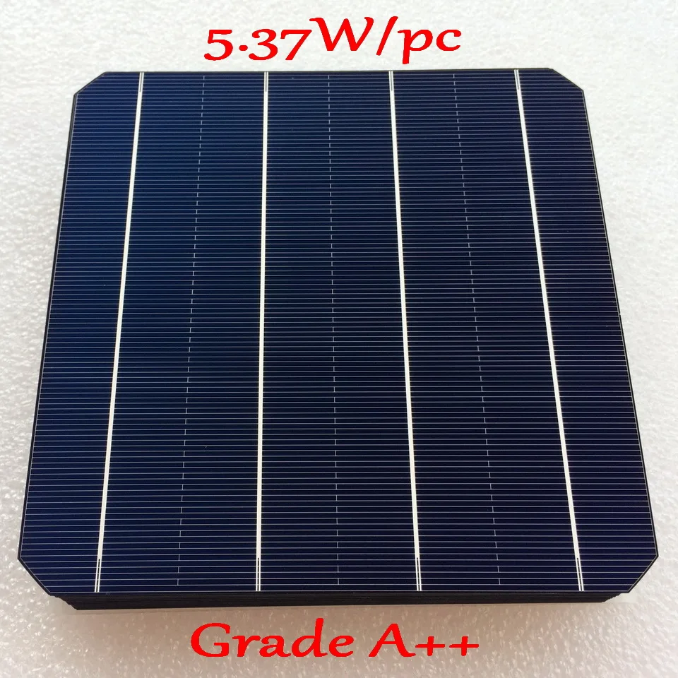 Sunpower flexible solar cell- Newest Double-side Mono Monocrystalline Solar Cell- 4BB Mono Poly solar cell with enough PV Ribbon