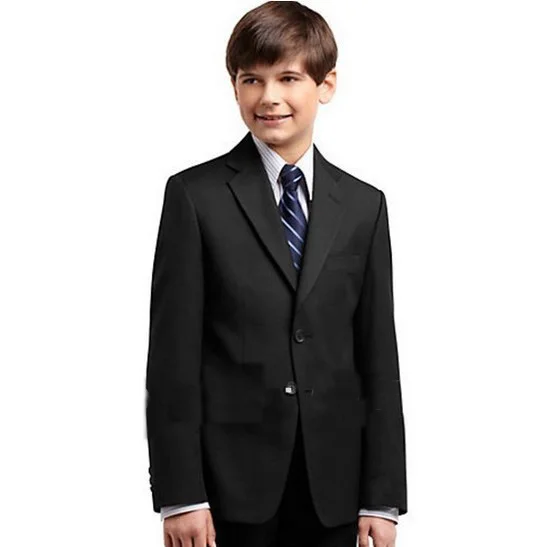 

Custom made cheap western wedding groom tuxedos children for suits/Luxury black edge italian boy's suits/boy groomsmen dress