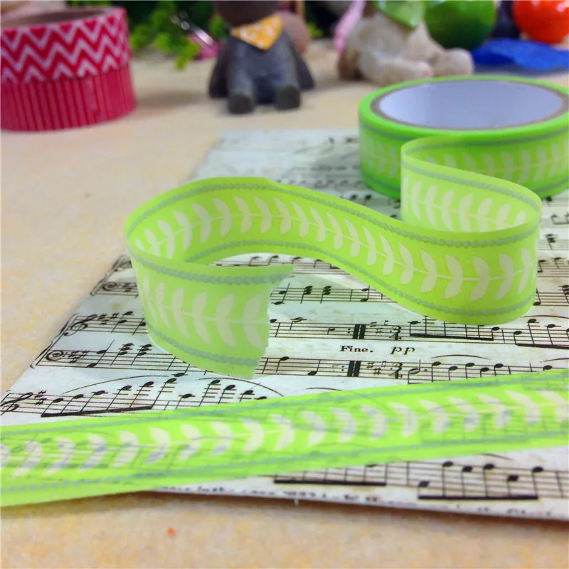 Free shipping Lovely  washi tape/15mm*5m*3rolls diy tape/grass masking paper tape