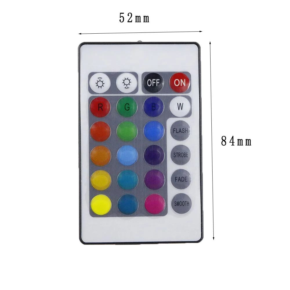 DC 12V RGB LED controller Mini 24 keys RGB IR Remote Controller for 3528 or 5050 RGB LED strips Small RGB Controller Led Tape