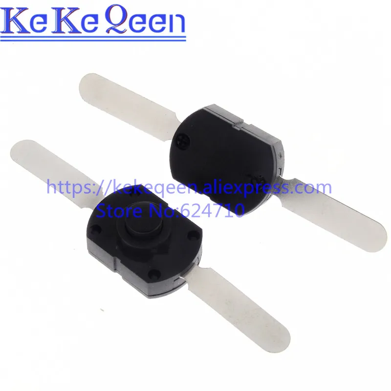 

100Pcs/Lot K-1712 17x12mm 1712-CC ON OFF Flashlight Button Switch Longer Feet Parallel Black 2 pins Central Button 17*12mm