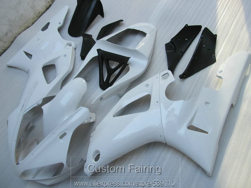 Bodywork hot sale fairing kit for Yamaha YZFR1 00 01 white black fairings set YZF R1 2000 2001 LK32