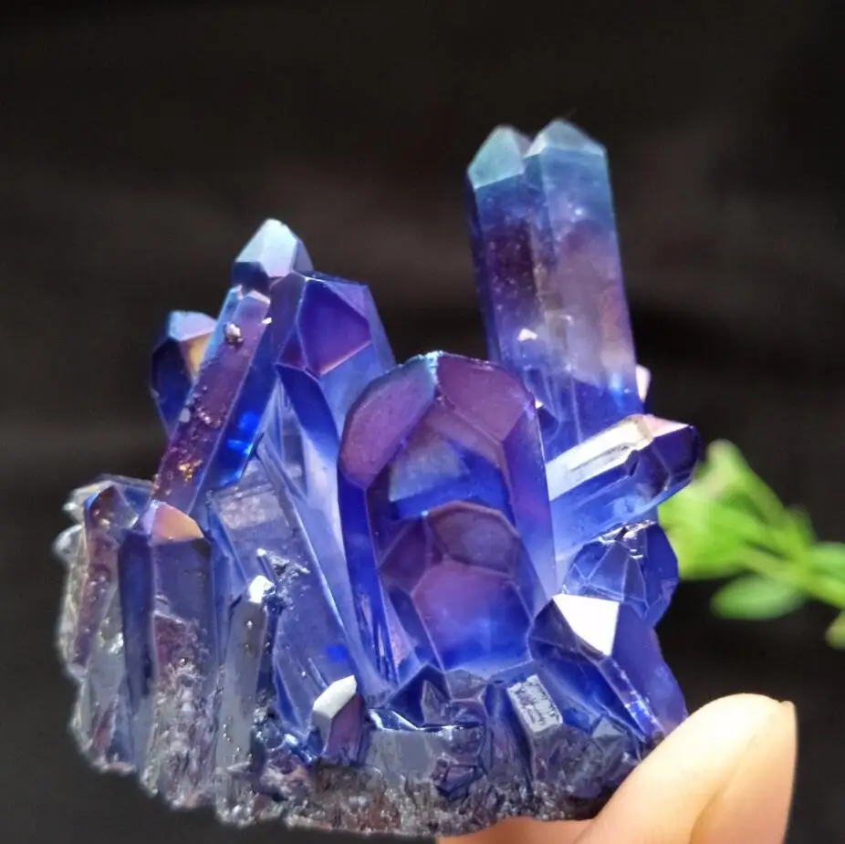 90-100g Aura quartz crystal titanium bismuto silicon cluster