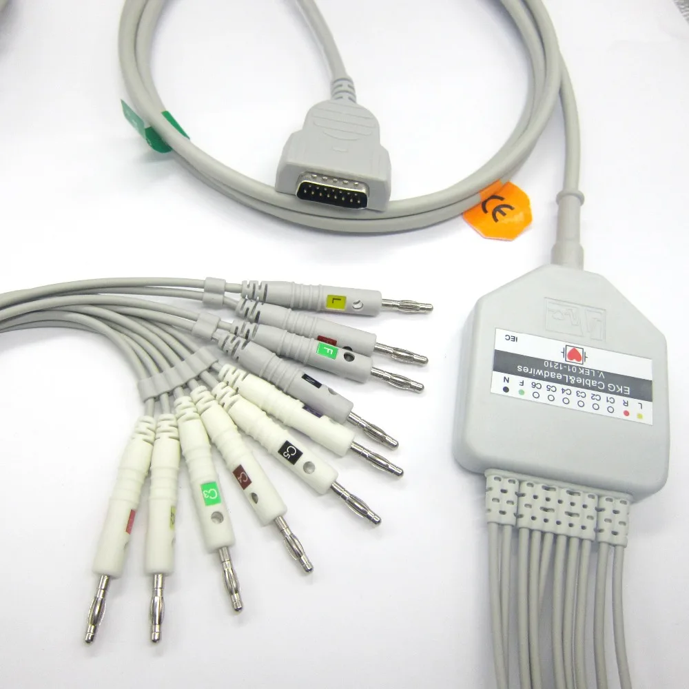 

MARQUETTE EKG cable with 10 leadwires Popular EKG CABLE,Banana4.0