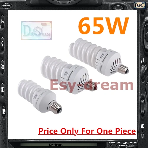 65W 5500K E27 Daylight Bulb Lamp Godox Oubao Jinbei Nice Photo Studio Flash Strobe Light PS058