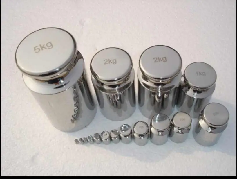 1pcs mg 1g-1kg E2 grade Stainless steel Milligram Calibration Weight Set For Electric scale Balance Test 0.1~0.01g