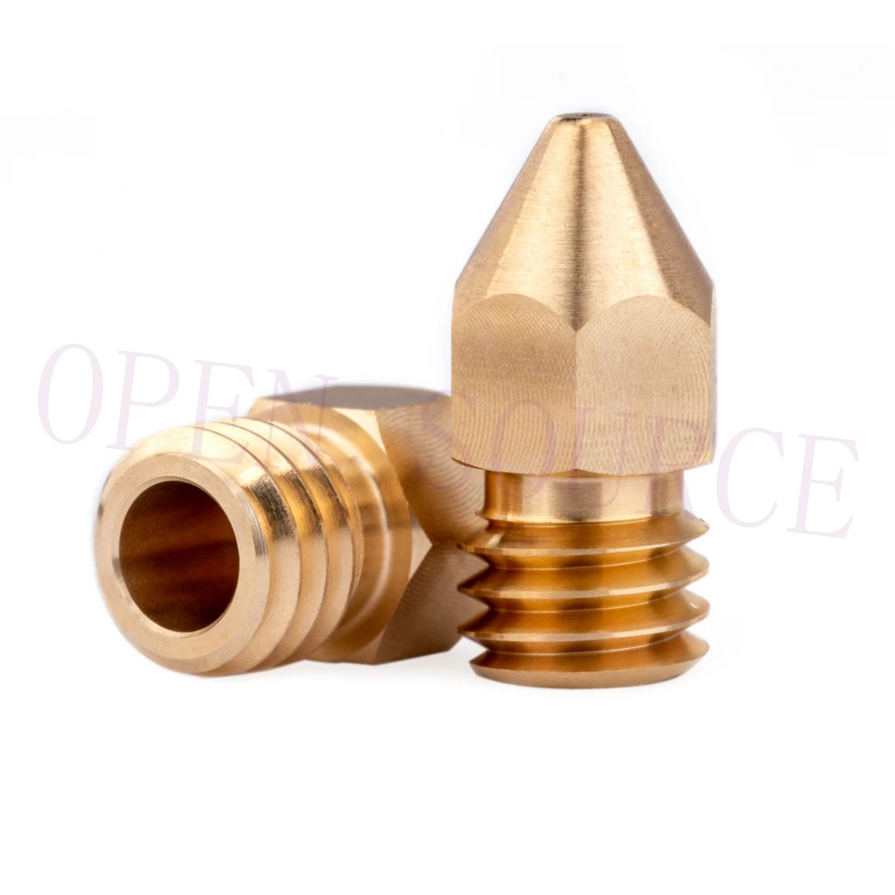 

2pcs high quality Zortrax Brass Nozzle for Hotend Kit Zortrax M200 M300 3D printer 0.4/1.75MM Screw thread M6 EXtruder