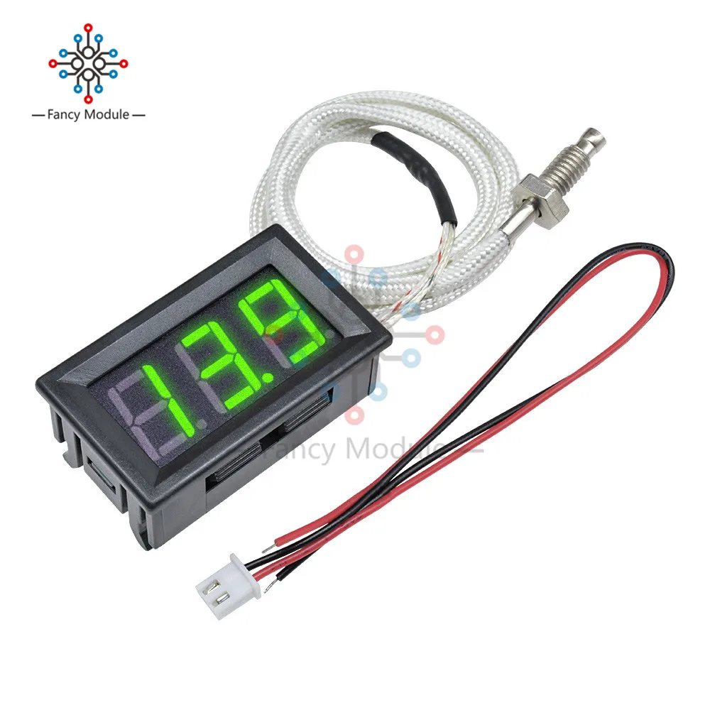 XH-B310 LED Digital Thermometer 12V Temperature Meter K-type M6 Thermocouple Tester table -30 ~ 800C Industrial 40% off 3colors