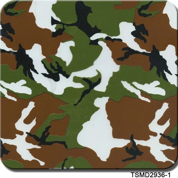 

CSGW2936-1 1M*10M Green Army Camo Hydrographics Films Water Transfer Printing Film