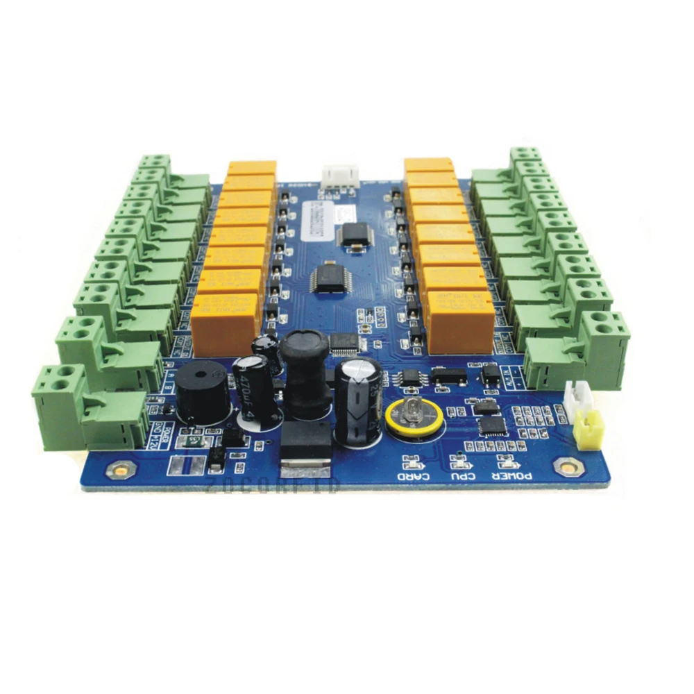 DC12V RFID 13.56MHZ avoid software storage lock Access Control Board Panel Controller for 16 Doors