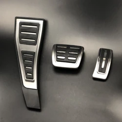 RHD No Drilling AT For Audi A4 A5 S4 B9 8W 2017-2019 Car Fuel Gas Brake Pedal Pad Plate Cover Replace Right Hand Drive