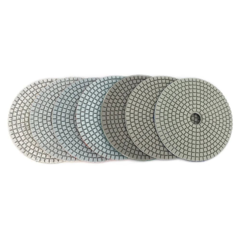 Imagem -05 - Borda de Polimento de Diamante Branco Polegadas Universilei Wireless 125 mm Almofadas de Polimento para Pedra de Concreto Ferramenta de Polimento para Pisos Hc15