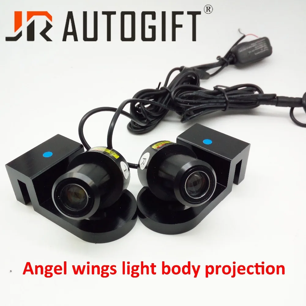 

2Pcs/set Waterproof LED Car Welcome Carpet Lights Angel Wings Projector Decoration Light Lamp DC12V Universal