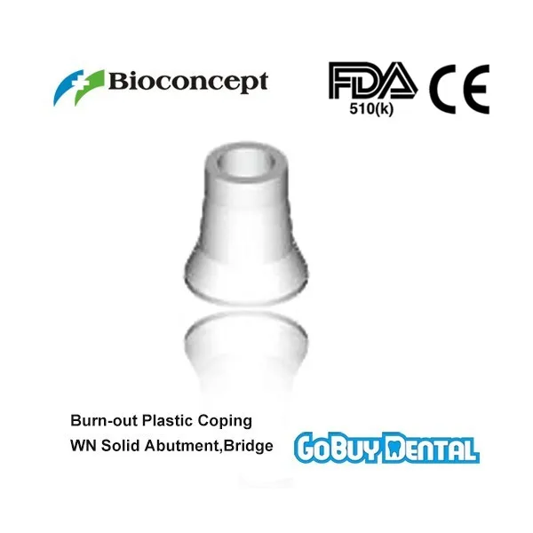 

100% Straumann Compatible Burn-out Plastic Coping For WN Solid Abutment,Bridge 090090