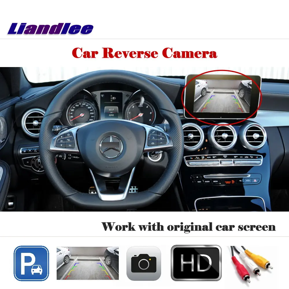 For Benz C Class W204 2012-2014 Auto Reverse Parking Camera Rear Rearview CAM Back Work With Car Factory Screen