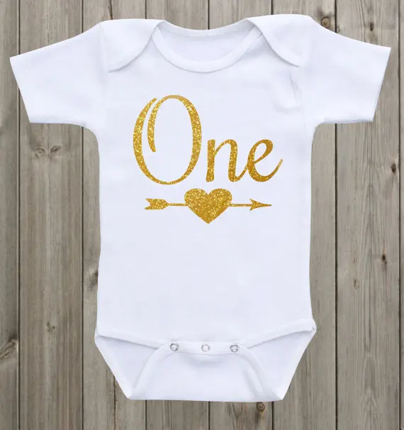 personalized name arrow glitter infant baby bodysuit onepiece romper Outfit coming Home toddler shirt birthday party favors