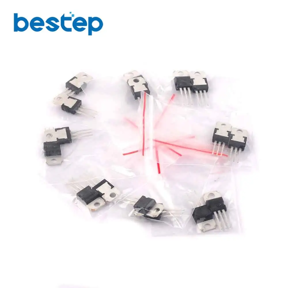 7805 7809 7812 7815 7905 7912 7915 LM317 to-220 16PCS=8value*2pcs Three-terminal Regulator Transistor kit