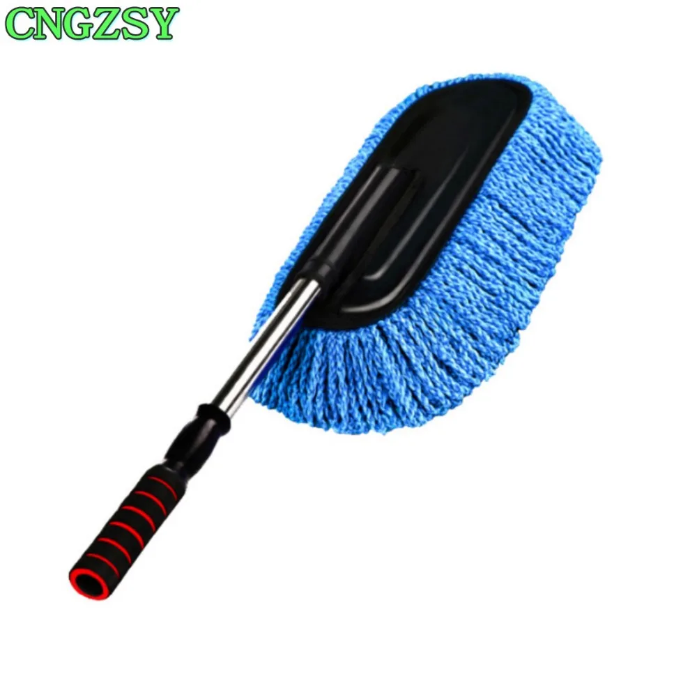 Microfiber Wax Retractable Car Window Glass Home Furniture Window Door Office Computer Keyboard Desk Dusting Cleaning Brush C03