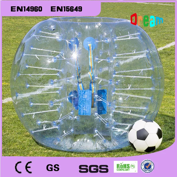 Frete grátis 0.8mm tpu bola amortecedora bolha bola de futebol inflável corpo zorb bola terno bolha futebol bolha loopyball