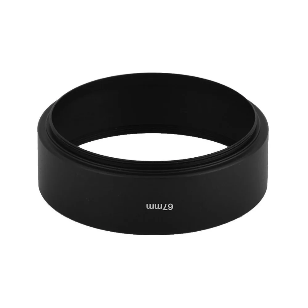 Camera Lens Hood Metal Standard 49mm 52mm 58mm 55mm 62mm 67mm 72mm 77mm 82mm Screw-in Tubular Lente Protect For Canon Nikon Sony