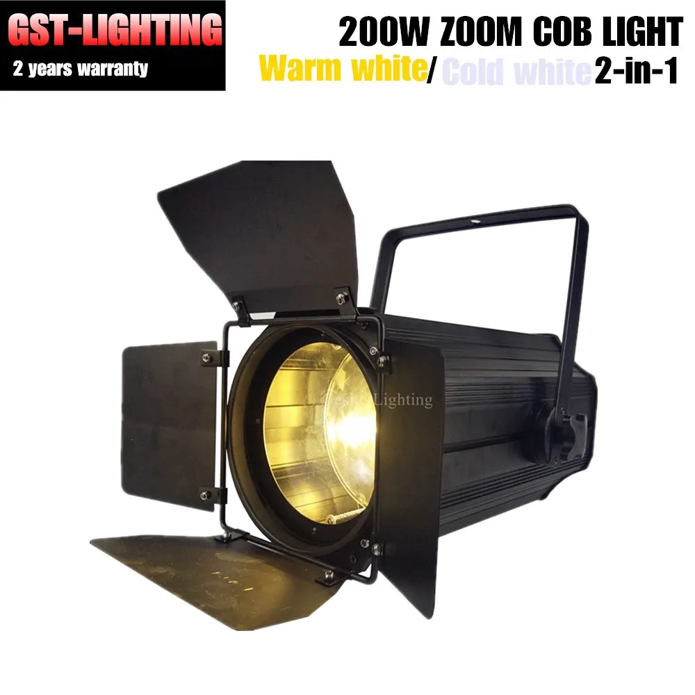 

200w warm white cold white cob zoom led par Beam Angle 5 Degree to 50 Degree Stage Disco Light DMX Par 64