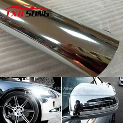 Premium High stretchable mirror silver Chrome Mirror flexible Vinyl Wrap Sheet Roll Film Car Sticker Decal Sheet