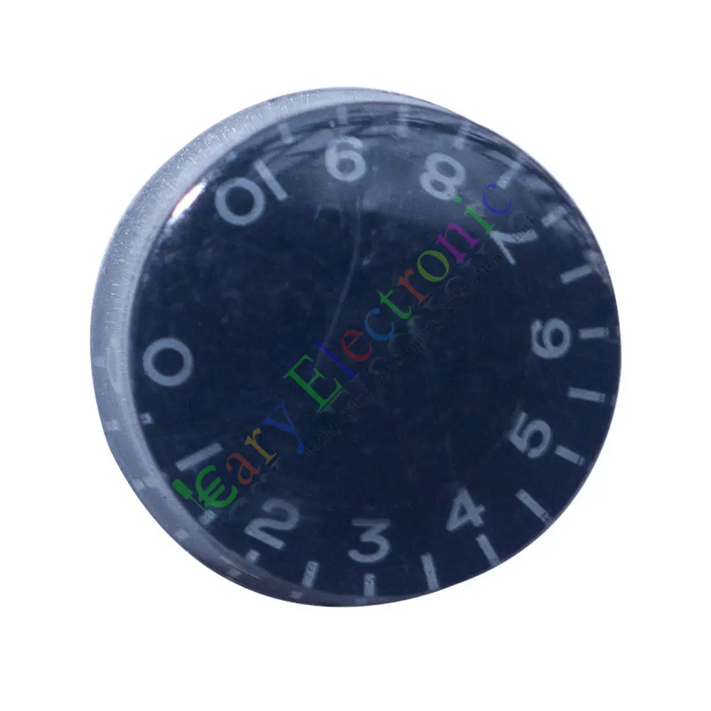 卸売および小売 10pc 25 ミリメートルペダルトップスカート黒ノブギターチューブアンプボリュームトーンオーディオラジオ送料無料