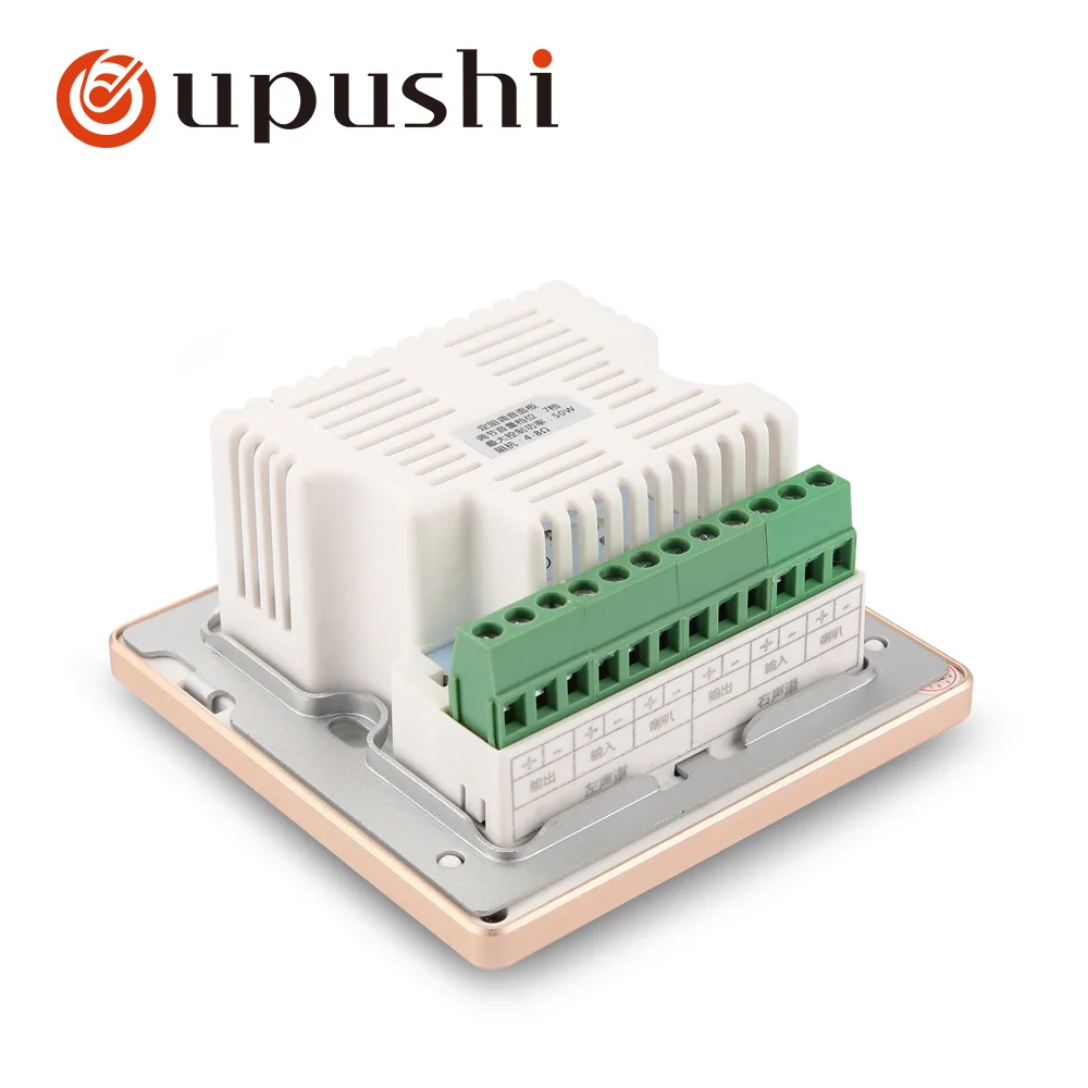 Oupushi-coluna montada na parede, Volume Control, Botão na parede Speaker Switch, 100W