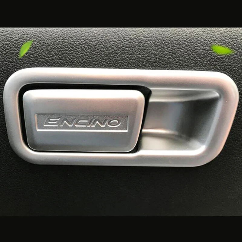 

For Hyundai Kona Encino 2017-2019 2020 ABS Matte/Carbon fibre Car copilot glove Box handle bowl Cover Trim Styling Accessories