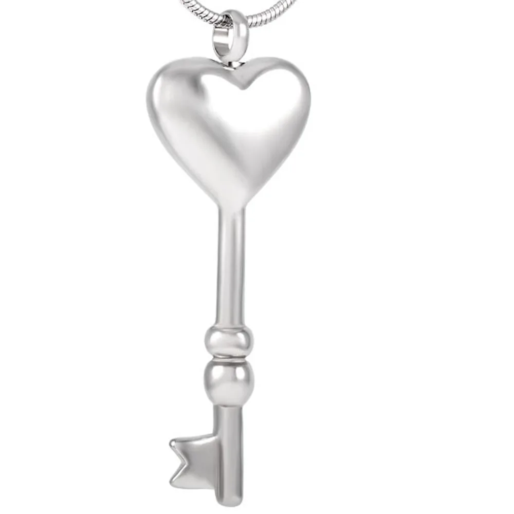 

MJD8038 Key To My Heart Keepsake Jewelry Urn Necklace Cremation Ash Lockets (Pendant Only)