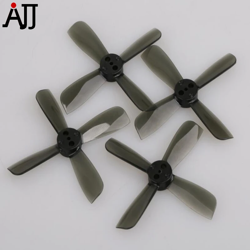 10Pairs RCTIMER 2x3.5'' 2035 4-Blades Bullnose Propeller CW CCW Props RCT2035 Transparent Black Pro