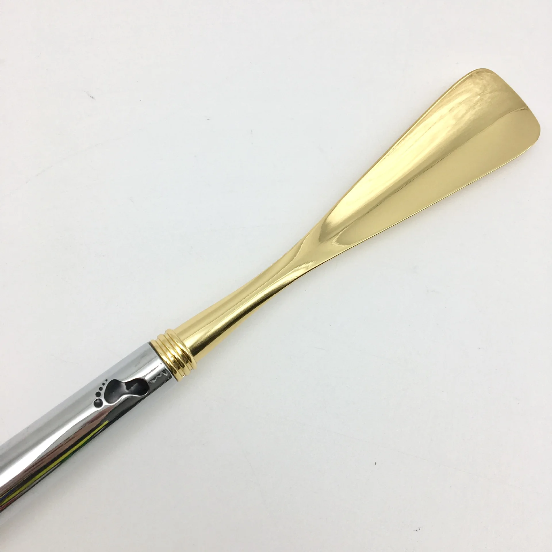 Lion Head Metal Shoe Horn Luxury Shoe Pull-on, Non-bending Shoe 32cm Long Shoe Horn Gloden Color
