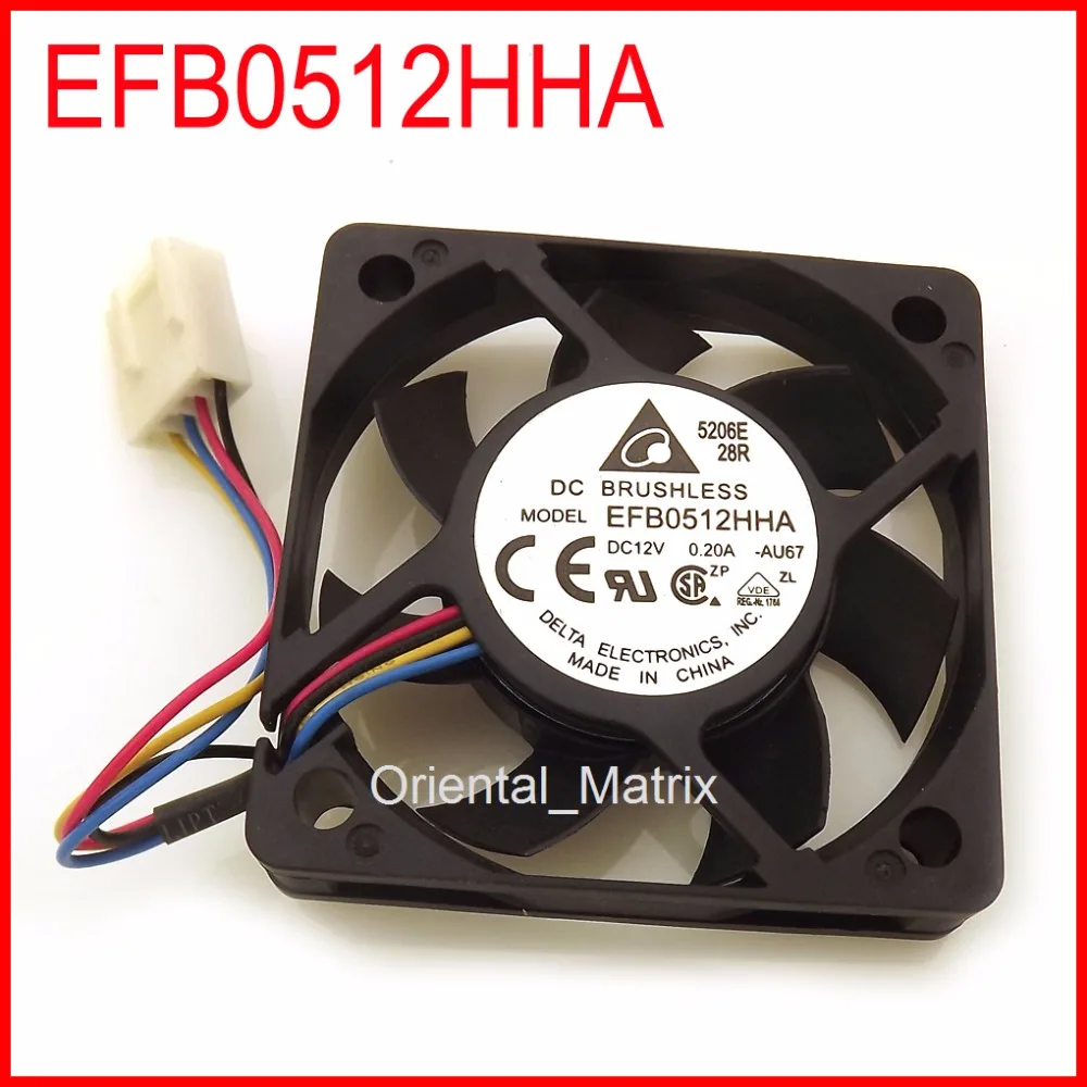 EFB0512HHA 5010 DC12V 0.20A Cooler Cooling Fan