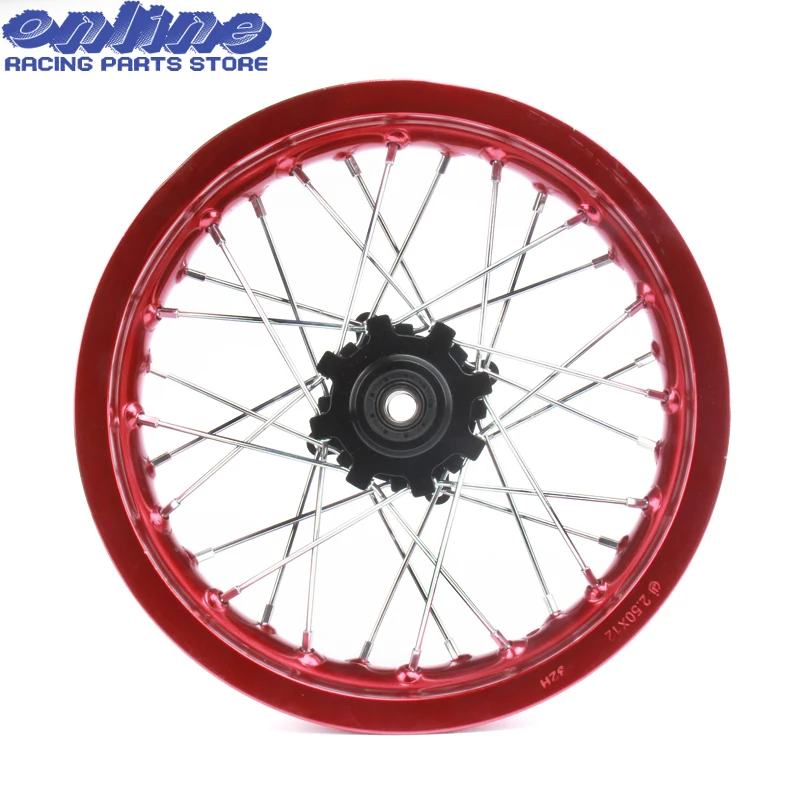 Motorcycle dirt Pit bike Rims 12mm hole 3.00x12\