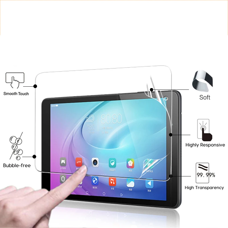 

Best HD Clear Glossy screen protector film For HUAWEI MediaPad T2 10.0 Pro 10.1" tablet front screen protective films + tools