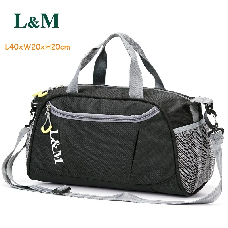 

L&M Professional Sports Gym Duffle Bag Women Men For Gym Fitness Training Shoulder Handbags Yoga Bag Light and Durable Luggage