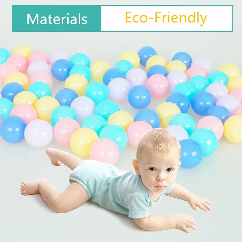 100 pcs/lot  Dia 5.5cm Eco-Friendly Colorful Ball Soft Plastic Ocean Ball Funny Baby Kid Swim Pit Toy Water Pool Ocean Wave Ball