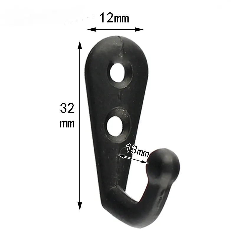 5PCS Cloth Hook Hangers Vintage alloy Wall Hook Rustic Key Coat Bag Hat Hanger Rustic Robe Hooks Single Prong For Home Bathroom image 3