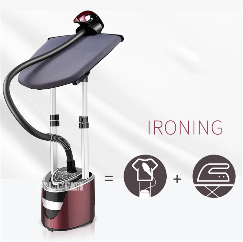 

MG-99A Electric Clothes Steamer Double Bar Hanging Ironing Machine 2000W Vertical Steamer Temperature 10 Gear Adjustment 220V