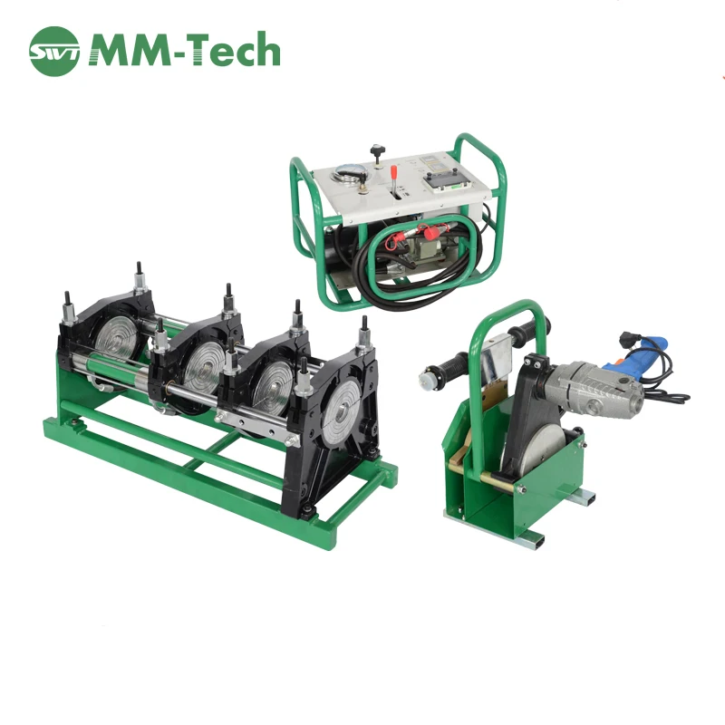 thermofusion welding machines for polyethylene (PE) pipes and pipe fittings  SWT-B160/50H 50-160mm