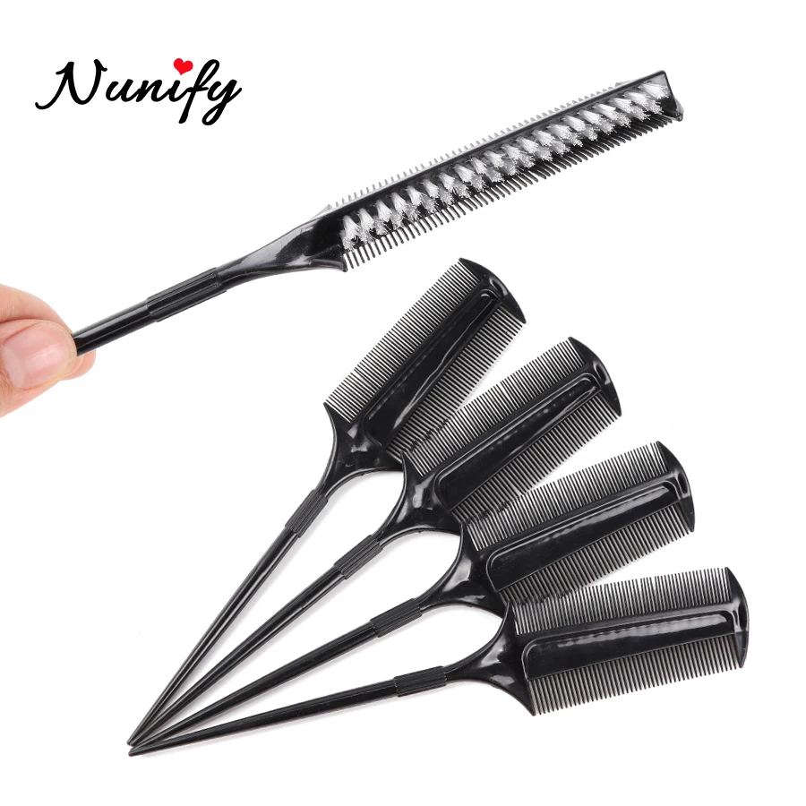 Nunify 1Pcs Dual-Purpose Hair Coloring Brush Baking Oil Comb With Brush Dyeing Coloring Hair Comb Double Side Anti-Static Brush