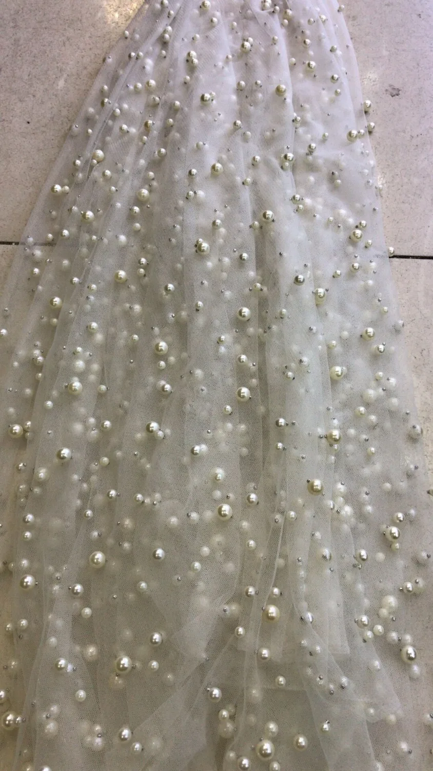 

Beautiful Embroidered Cord Lace Fabric L-10711 for bridal dress Nigerian french net Lace