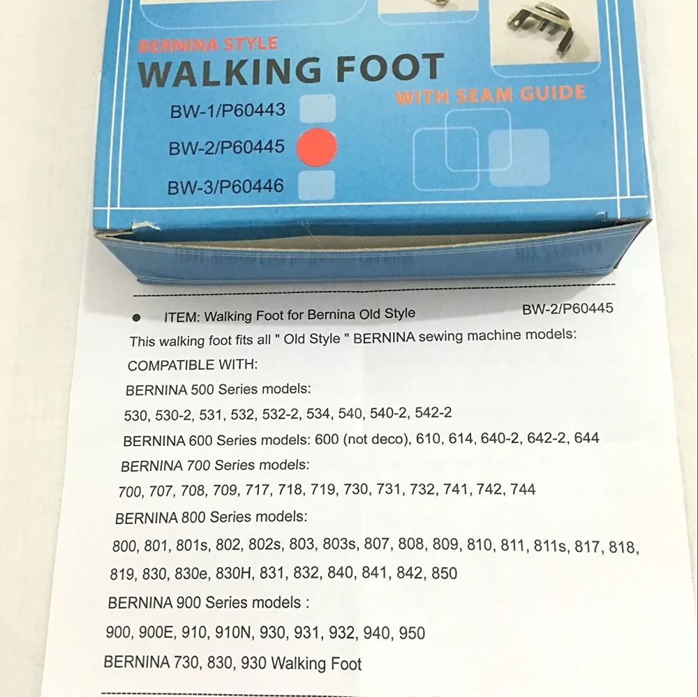 WALKING FOOT for BERNINA OLD STYLE 830 930,730, 900,910, 930,931,932, 940, 950 #P60445 AA7145