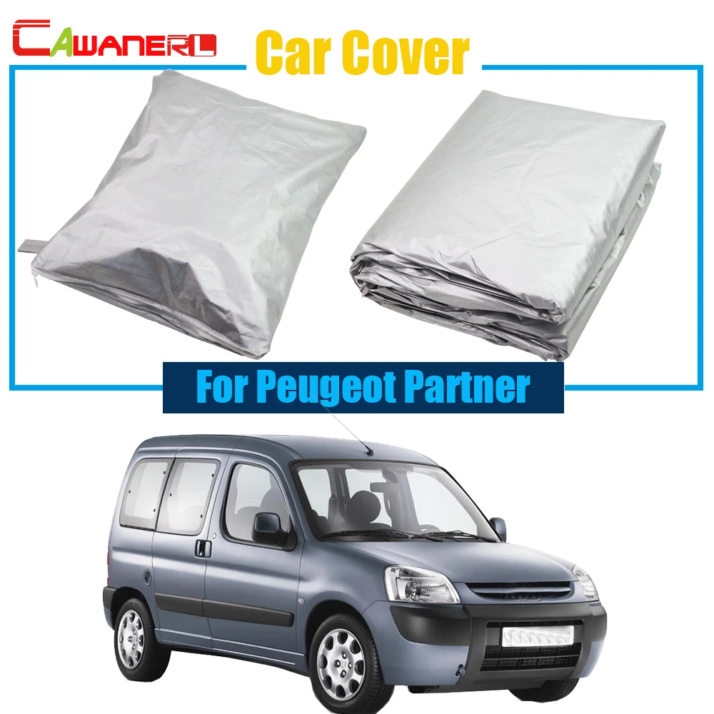 

Cawanerl Free Shipping ! Car Cover Auto UV Anti Sun Snow Rain Resistant Protection Cover Dust Proof For Peugeot Partner