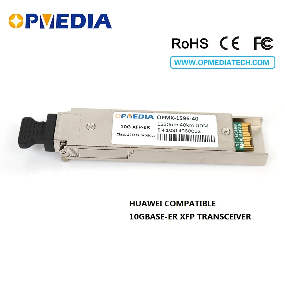 

10G ER XFP transceiver,10G 1550nm 40km XFP optical module with LC connector,DDM function,compatible with Huawei equipment