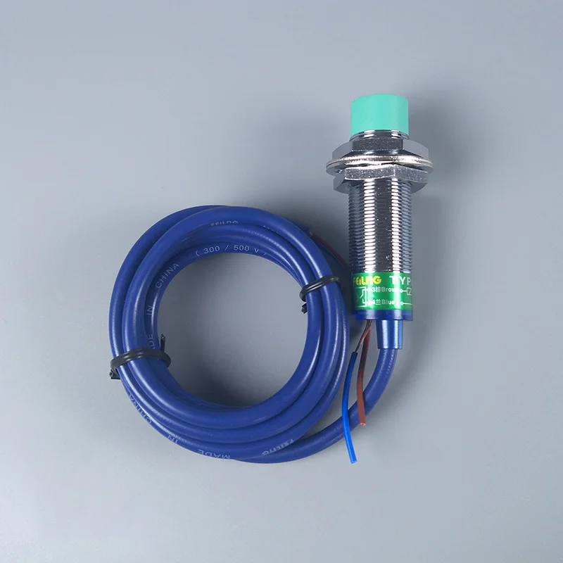 FA18-8KA AC90-250V 400mA 2 Wire NO 8mm Inductive Proximity Sensor Switch M18 Green Head