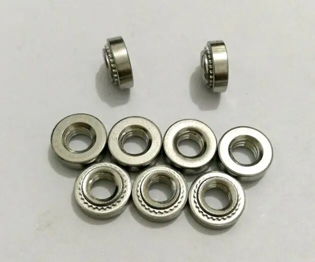 100pcs M3 M4 M5 M6 Stainless Self-Clinching Nuts Pressure Riveting Nuts Press nut Stainless Steel 304