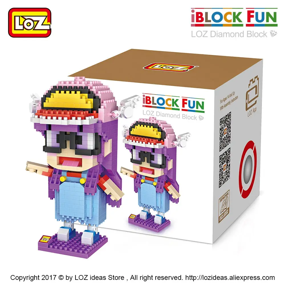 Loz-Diamond Blocks Character Anime Figurine Girl para crianças, Iblock Fun Building Bricks, Pixel Toys Kit, Iblock Figura Boneca, Janpan, 9752