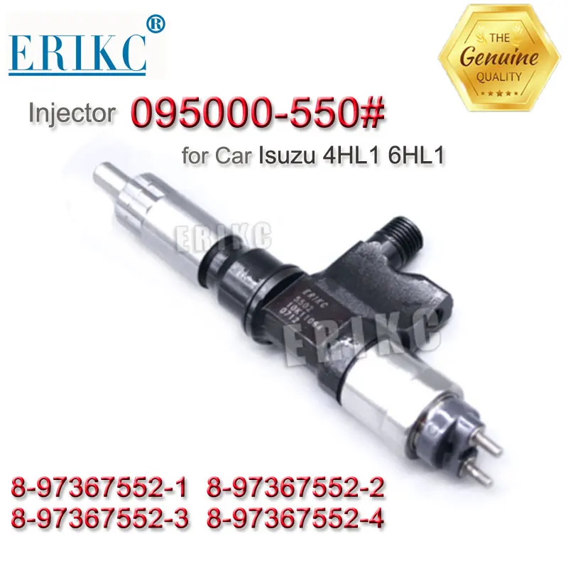 ERIKC 5501 Common Rail Injector 095000-5501 Auto Parts Diesel Fuel Injection 5501 Spary Injector 0950005501 for Isuzu 4hl1, 6hl1